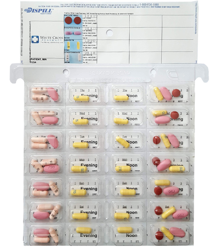 MedBook allows you to see a full week's worth of medication at a time